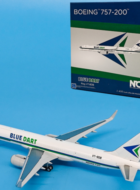 1:400印度蓝镖航空B757-200客机VT-BDA/VT-BDB合金飞机模型摆件NG