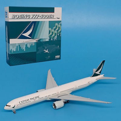 JET 1:400国泰航空波音B777-300ER标涂仿真飞机模型合金摆件收藏