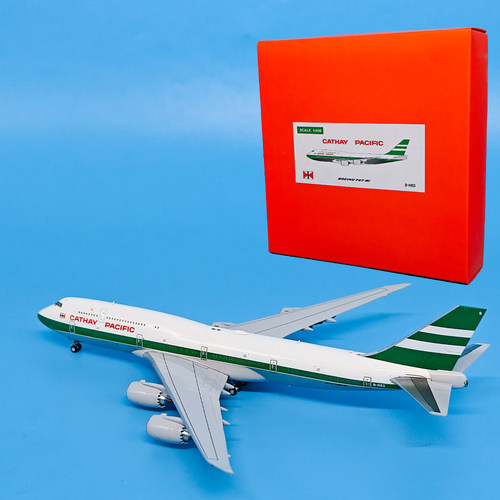 JC1:400国泰航空747-8i客机B-HKG合金飞机模型摆件收藏