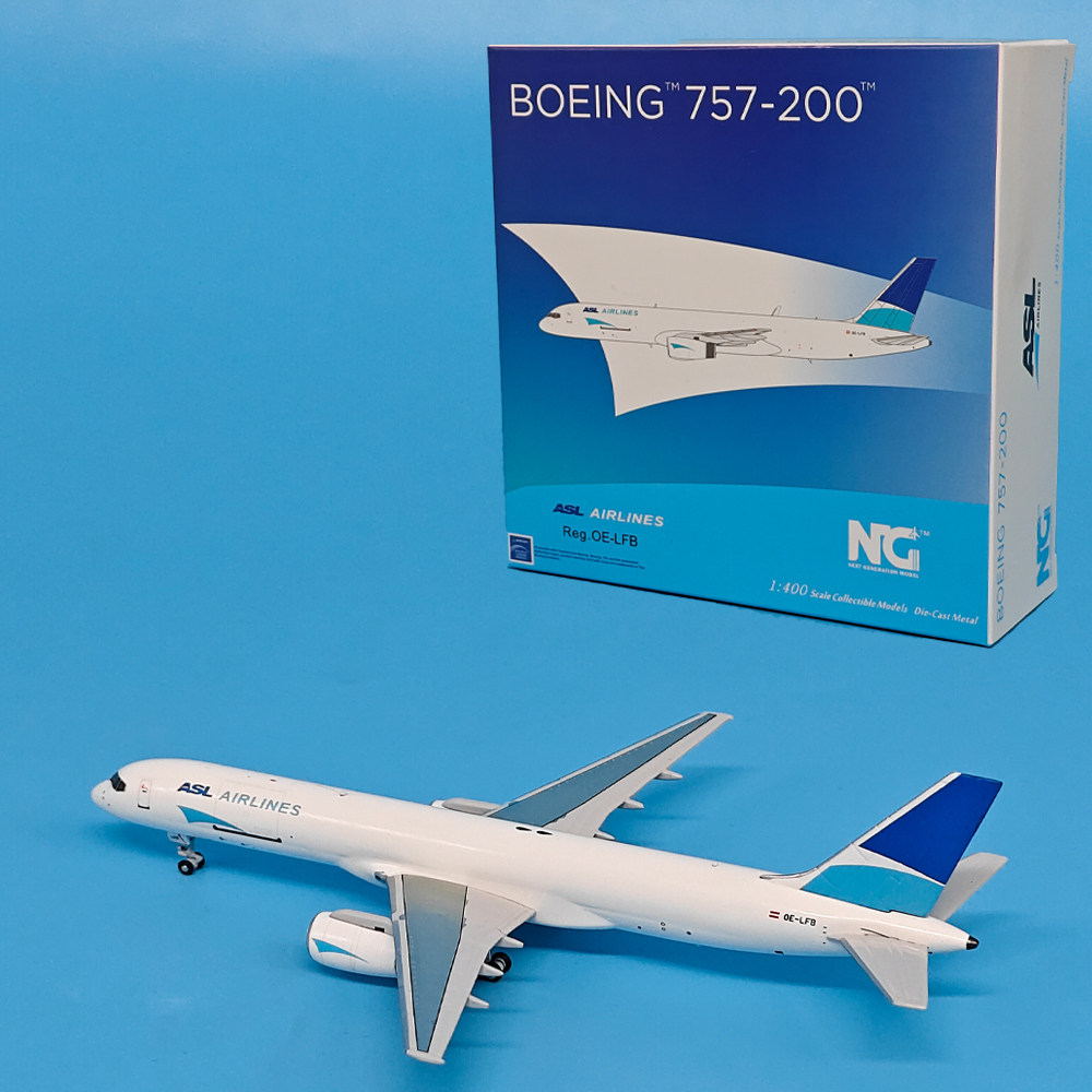 1:400比利时ASL航空B757-200F客机OE-LFB合金飞机模型摆件NG