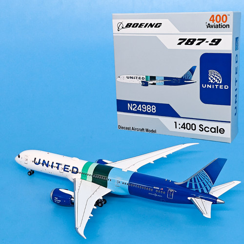 1:400美国联合航空B787-9客机N24988飞机模型合金仿真金属摆件AV