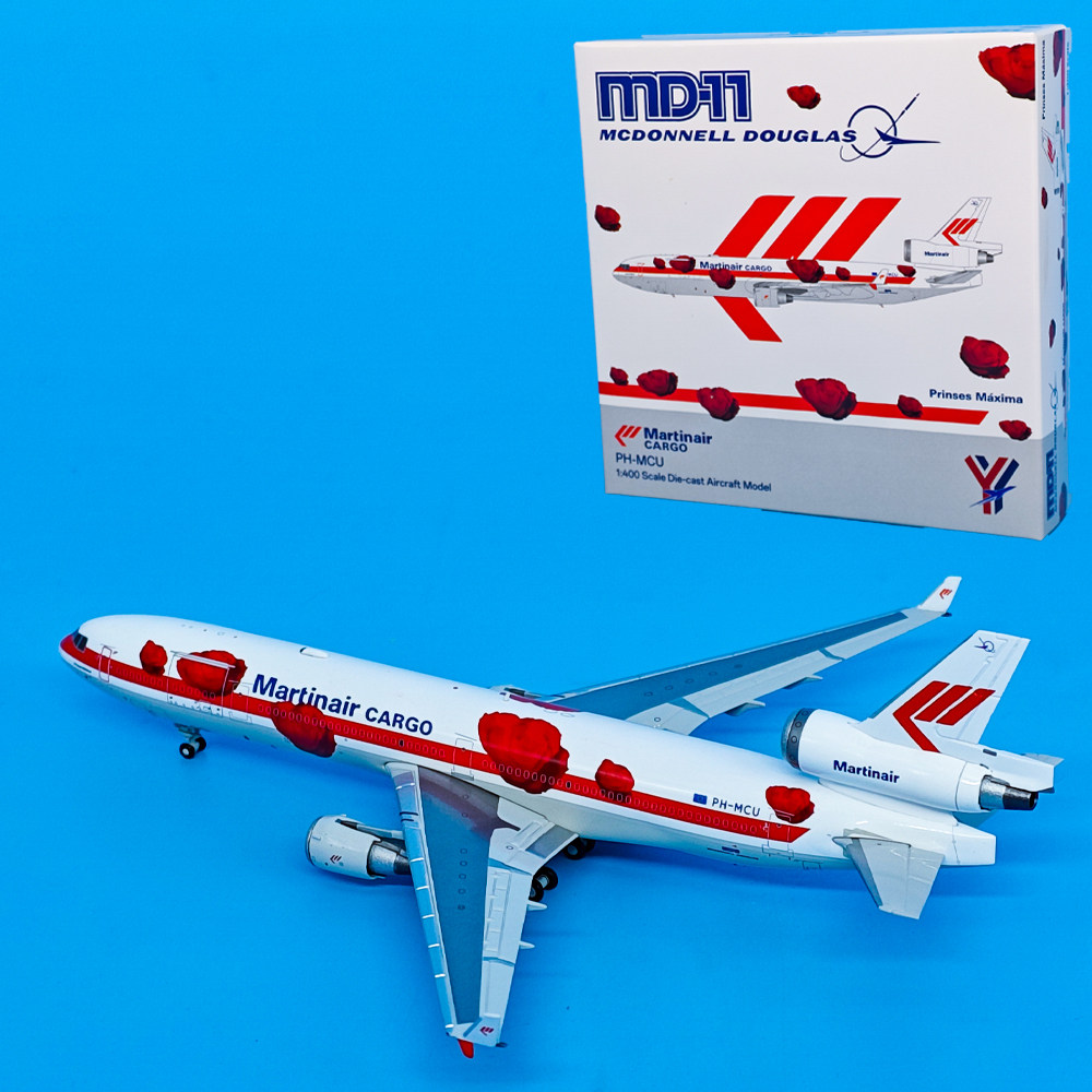1:400麦道MD-11马丁航空客机PH-MCU飞机模型合金航模摆件YY