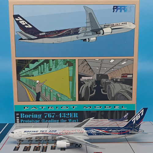 1:400波音原厂B767-432ER客机N76400飞机模型合金摆件收藏PT - 封面