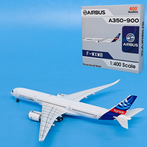 1:400空客原厂A350-900客机F-WXWB合金飞机模型起落架磁吸可拆