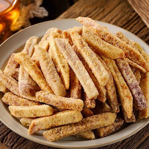 220g老狮夫蟹黄芋头条零食荔浦芋头非油炸香酥脆果蔬干网红食品