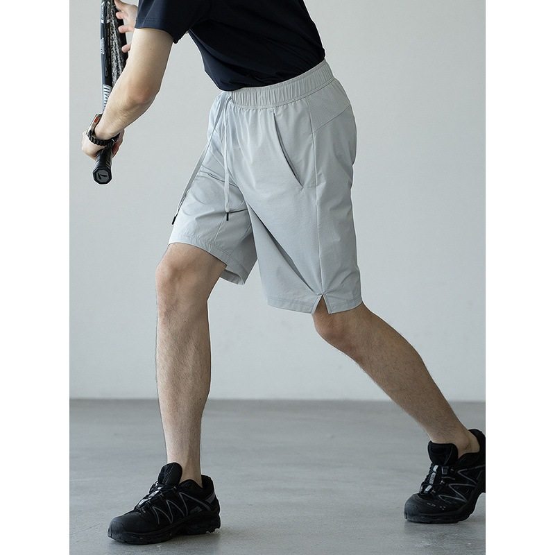 轻量化凉感速干透气弹力腰短裤男士2025夏季微开叉运动休闲五分裤,男装,短裤,淘宝优惠券,粉丝福利购,淘宝优惠卷