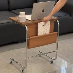 中古风边几客厅沙发可移动茶几办公写字桌床边桌轻奢高级感写字桌