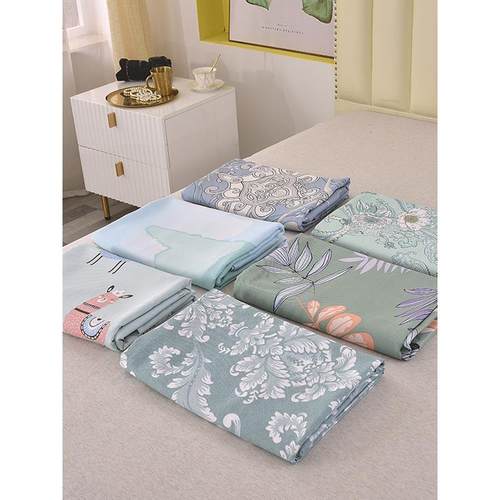 天然竹纤维凉席床单夏季凉感冰丝加厚粗布软凉席三件套床单可水洗