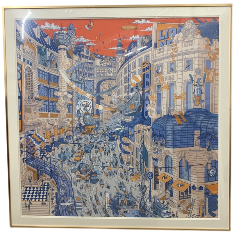 diy无损丝巾裱框90*90金属铝合金框轻奢简约画框装裱方巾围巾裱画