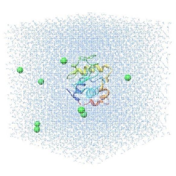 蛋白分子动力学模拟分析3D结构2D结构图PyMOL