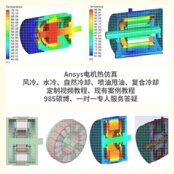 代做ANSYS电机及设备热仿真,设备散热仿真,热流耦合