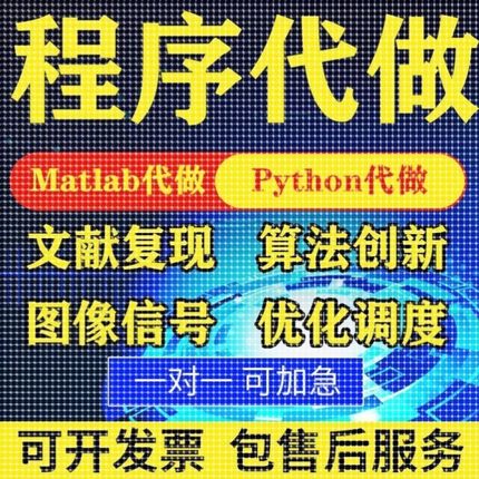 matlab代编程序代做帮做python代码复现算法仿真编写深度机器学习