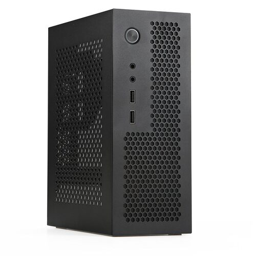 SKTC全新A09迷你桌上型电脑ITX17*17主板小1U电源3.8LHTPC电脑机