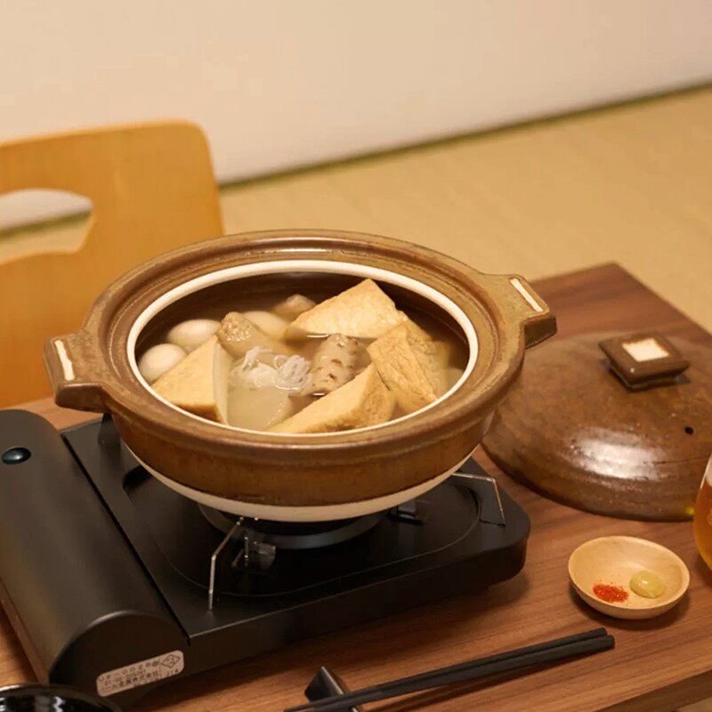日本进口信乐烧棕釉匠人手作复古耐高温陶土煲汤锅炖锅加厚砂锅