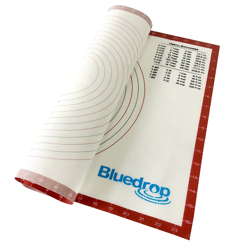 Bluedrop出口硅胶揉面垫家庭烘焙不沾案板糖艺不粘布厨房
