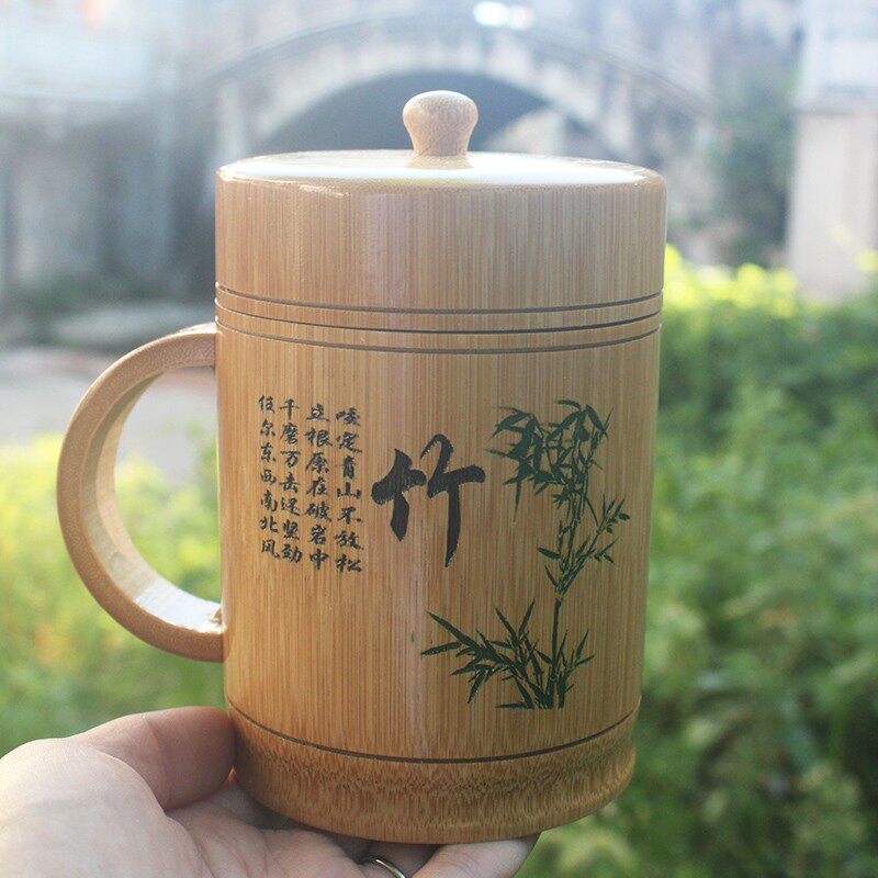 新款中式特色环保竹子水杯 创意个性 全楠竹日常