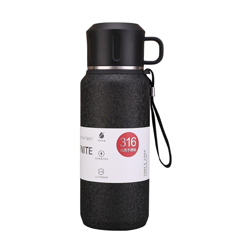 大容量保温杯316不锈钢车载茶杯男女新款冰花户外便携水杯1500ml