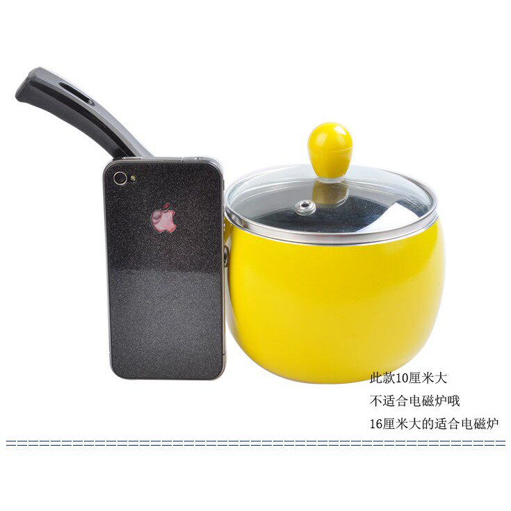 不粘迷你锅加厚奶锅米糊锅巧克力马卡龙棒棒糖熬糖水汤锅小锅10CM