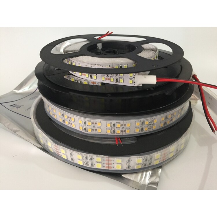 LED灯带12V24v5050超亮双排防水室外照明3825悬吊式天花板软灯条1