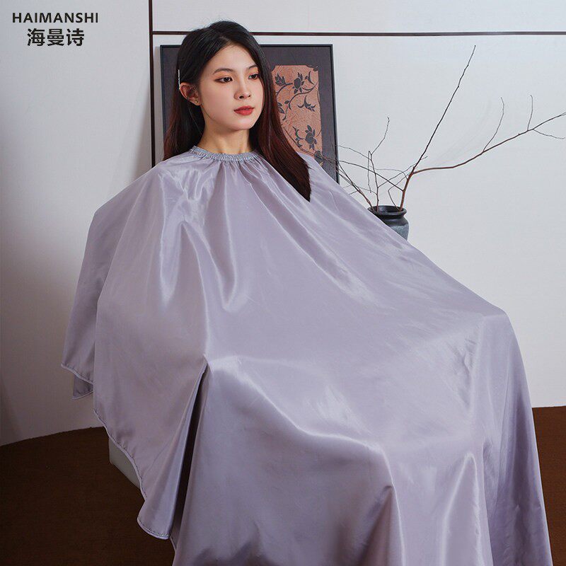 理围布发廊发型师专用围裙不沾发潮款高档美发剪发围脖防水定制