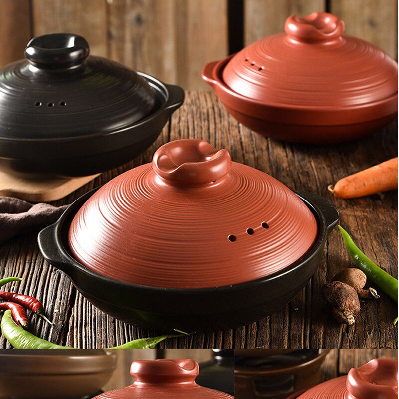 加大浅锅锅煲仔饭专用砂陶瓷锅耐高温水煮鱼煲干锅火锅石锅商用