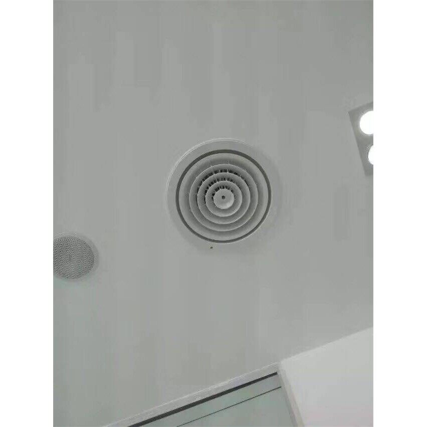 塑钢圆形散流器ABS室内悬吊式天花板排风通风装饰扩散式(旋转式)