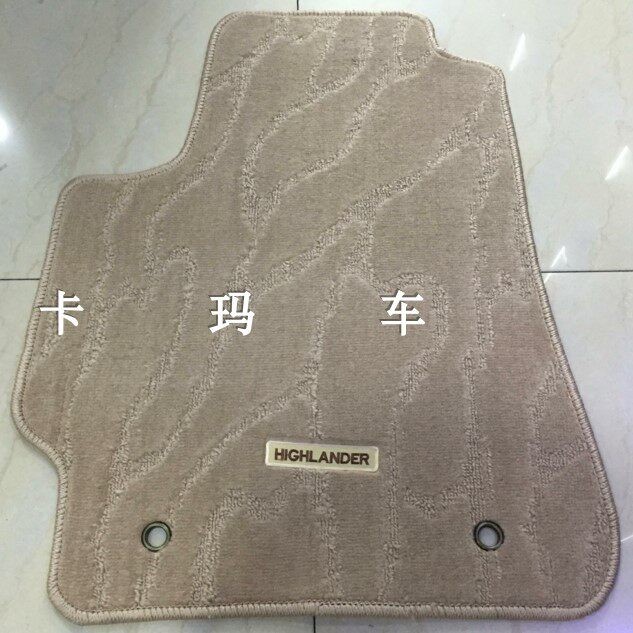 新旧老款汉兰达五座七座专用地毯式脚垫威兰达地毡绒毛面原厂地毡