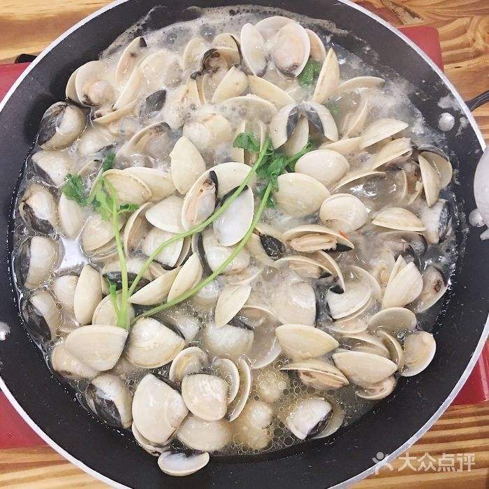 生煎锅商用卜卜贝平底锅海鲜锅不粘锅电磁炉专用浅汤锅火锅海鲜盘