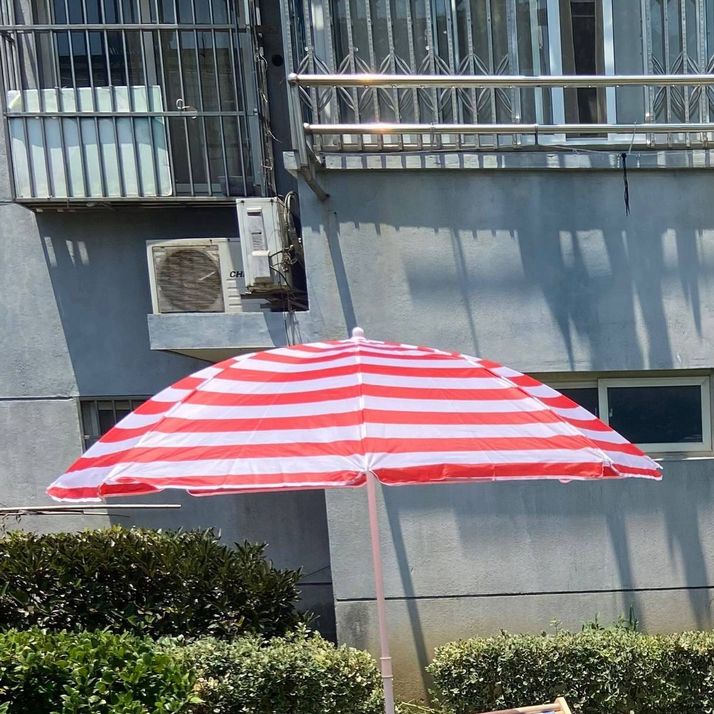 红白蓝白条纹沙滩伞沙滩椅海滩旅拍婚纱拍照海边外景摄影道具套装