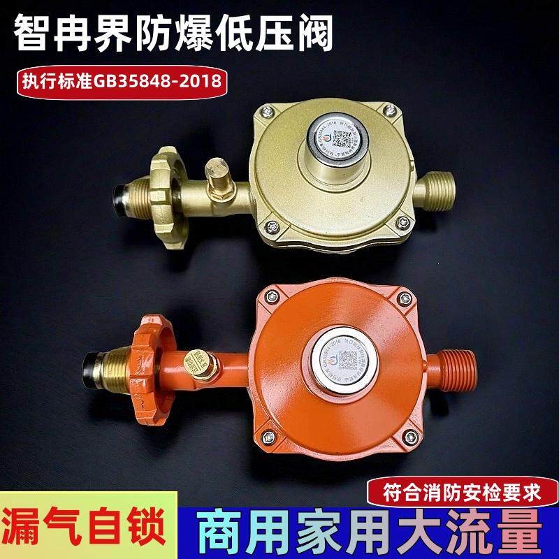 智冉界商用液化气防爆低压阀瓦斯减压阀家用瓦斯炉阀门瓦斯阀1.2