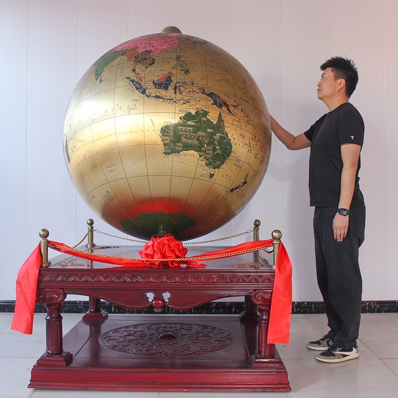 铜地球仪办公室大厅装饰毕业送学校公司周年庆典乔迁工厂开业礼品