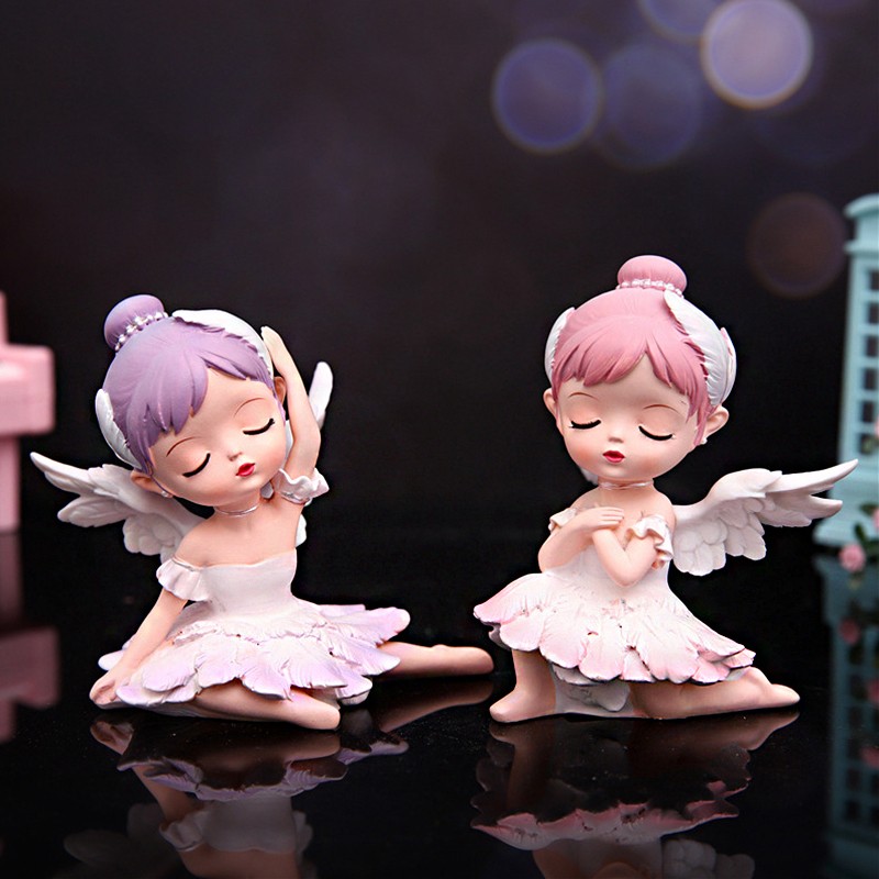 可爱少女心芭蕾舞女孩摆件女生卧室房间装饰公仔蛋糕摆设生日礼物