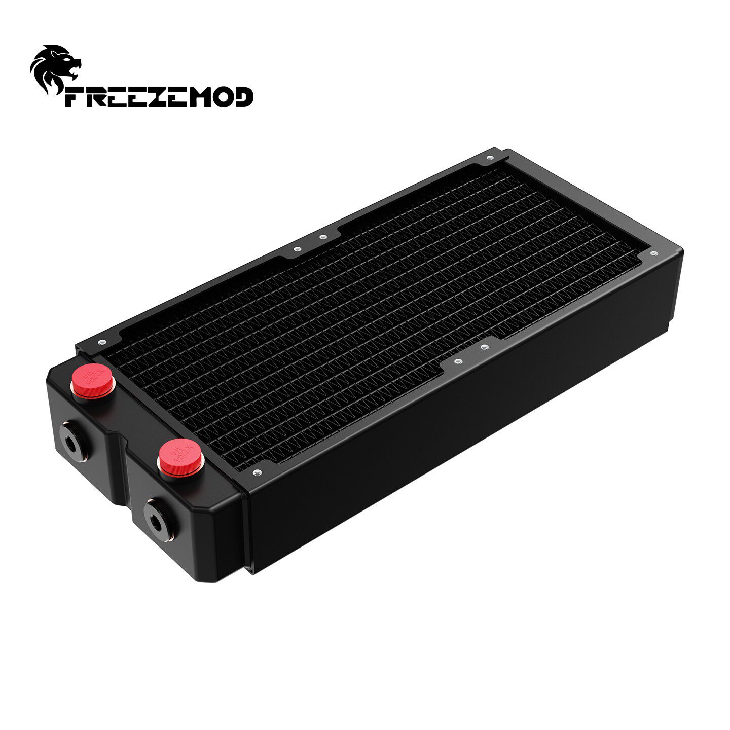 FREEZEMOD铜水冷散热排45MM厚TSRP-HP45-240双层紫铜翅片ROSH认证