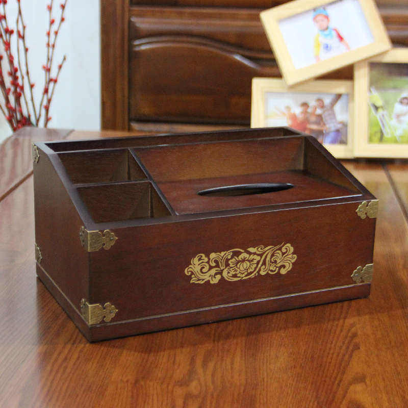 实木多功能家用抽纸盒遥控器收纳盒客厅茶几简约餐巾纸抽卷纸盒子,收纳整理,纸巾盒,淘宝优惠券,粉丝福利购,淘宝优惠卷