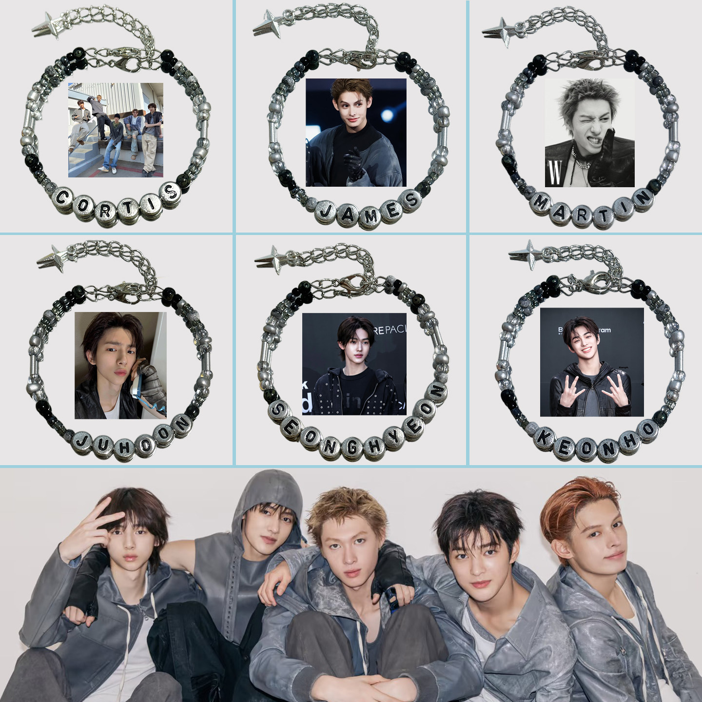 CORTIS组合应援手链赵雨凡/马丁/金主训/严成玹/安乾镐演唱会周边,饰品/流行首饰/时尚饰品新,手链,淘宝优惠券,粉丝福利购,淘宝优惠卷