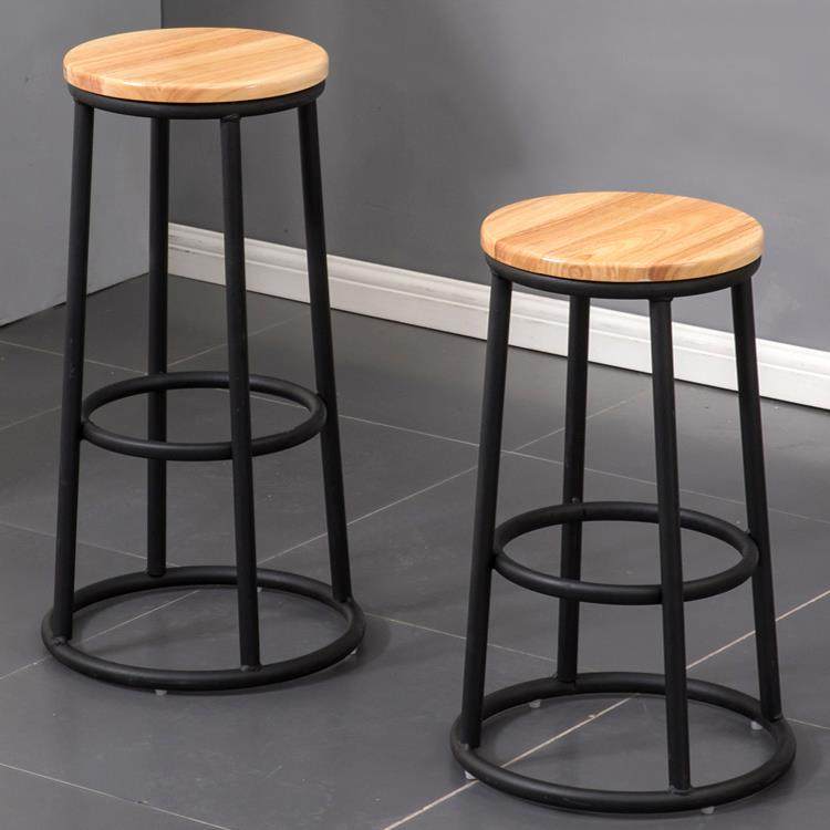 铁艺酒吧椅收银台吧台实木手机店营业厅ktv电玩城圆凳子现代简约,商业/办公家具,酒吧椅,淘宝优惠券,粉丝福利购,淘宝优惠卷