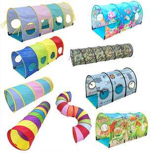 儿童感统钻洞玩具幼儿园室内外阳光爬行隧道钻山洞爬行筒彩虹通道