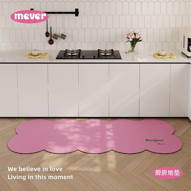 多巴胺韩式纯色厨房专用地垫硅藻泥吸水吸油浴室防滑垫耐脏可清洗,居家布艺,厨房地垫,淘宝优惠券,粉丝福利购,淘宝优惠卷
