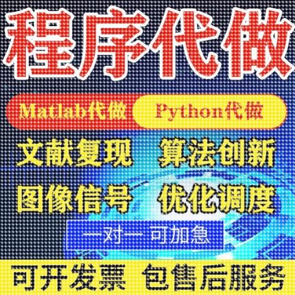 matlab代编程序代做帮做python代码覆现算法彷真编写深度机器学习