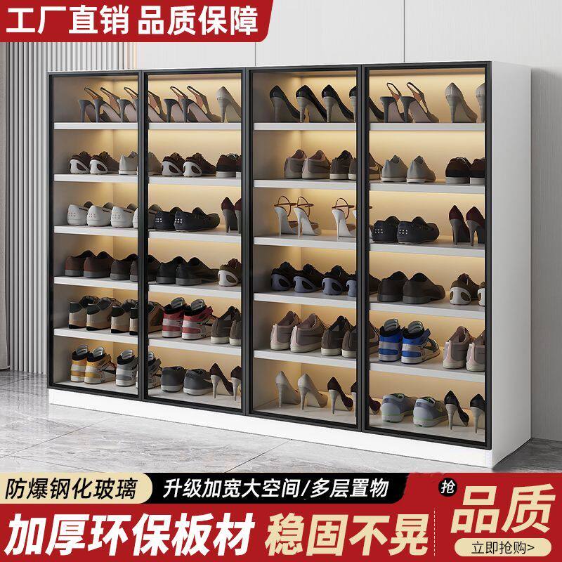 轻奢简约玻璃大容量入户鞋柜