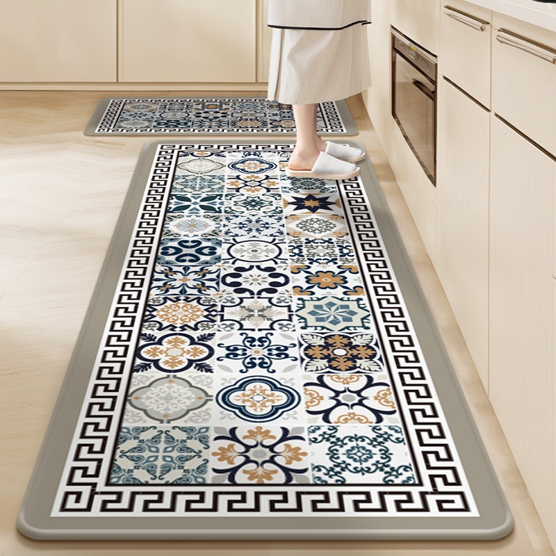 厨房用地垫防滑防油可擦免洗地毯2024新款家用脚垫吸水吸油垫子