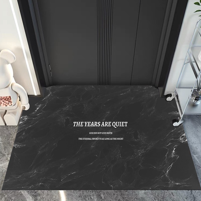 黑色耐脏PVC可擦洗入门户地垫脚垫门垫进门换鞋垫子门口皮革地毯