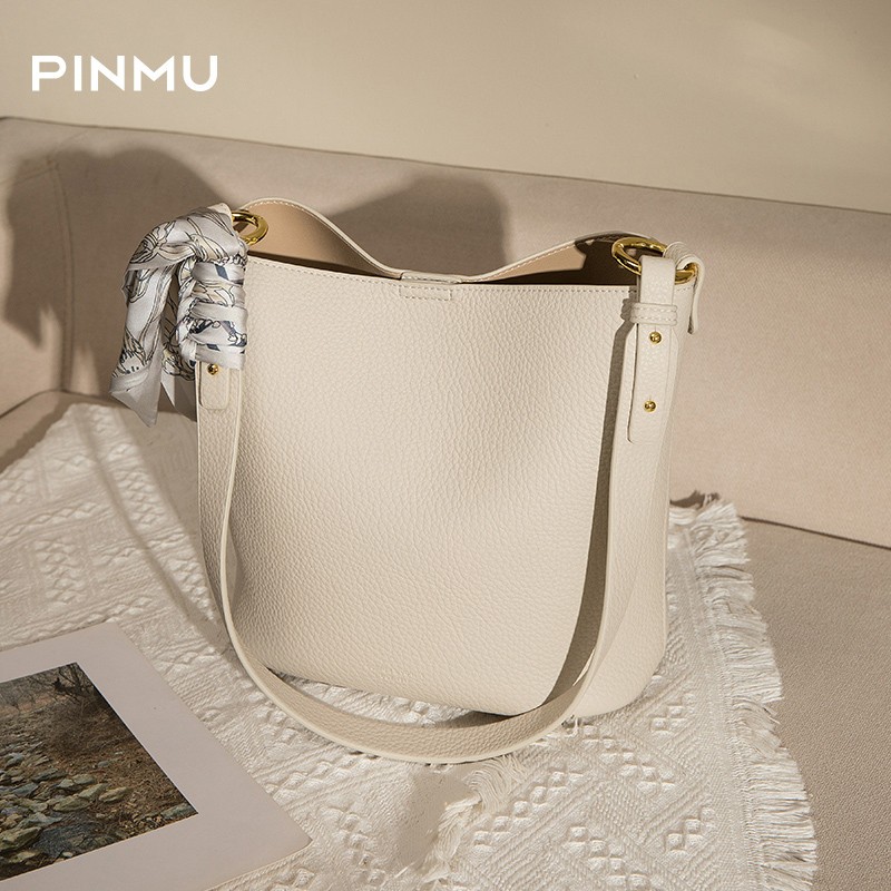 包包女2025新款水桶包时尚百搭荔枝纹腋下包小众高级感单肩斜挎包