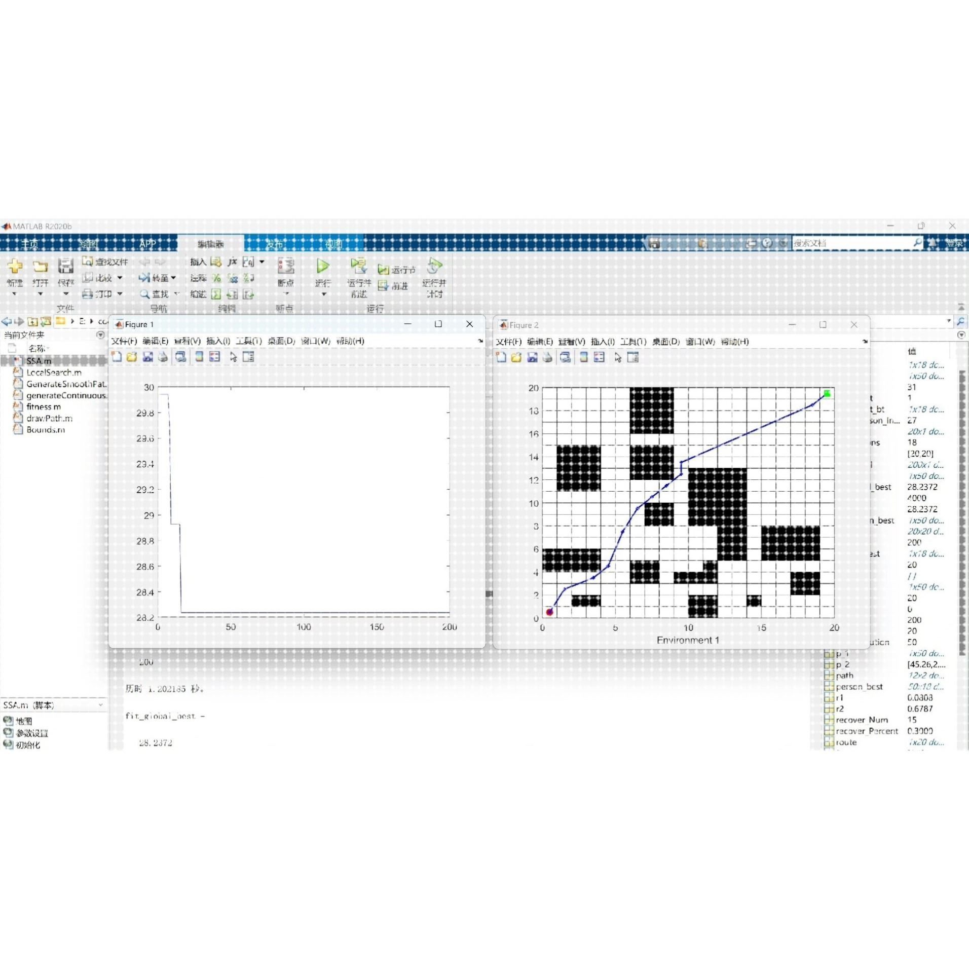 336-基于麻雀算法的栅格地图机器人路径规划