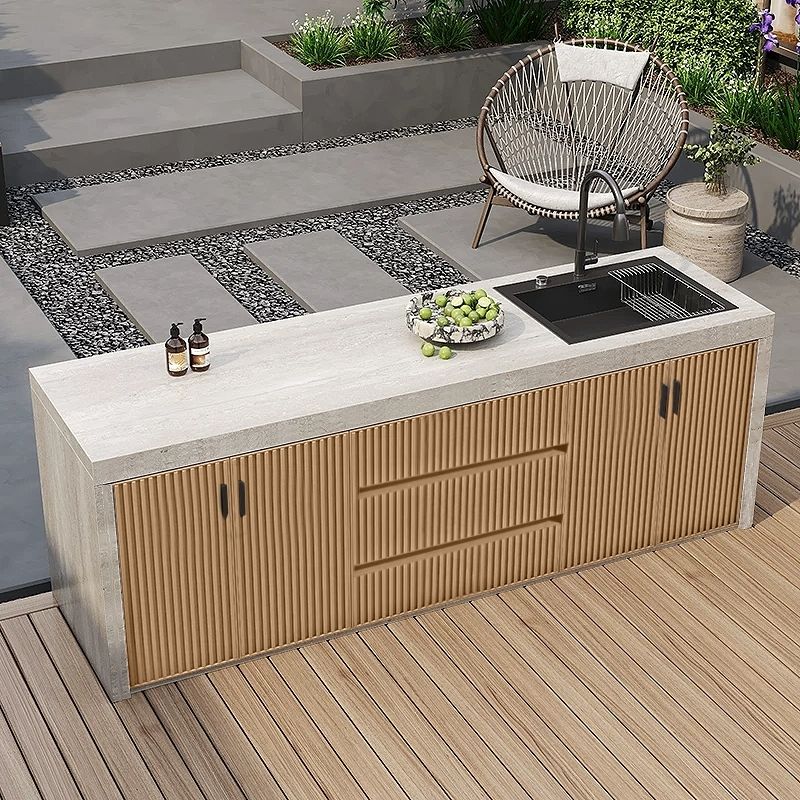 户外全铝合金岩板洗手台