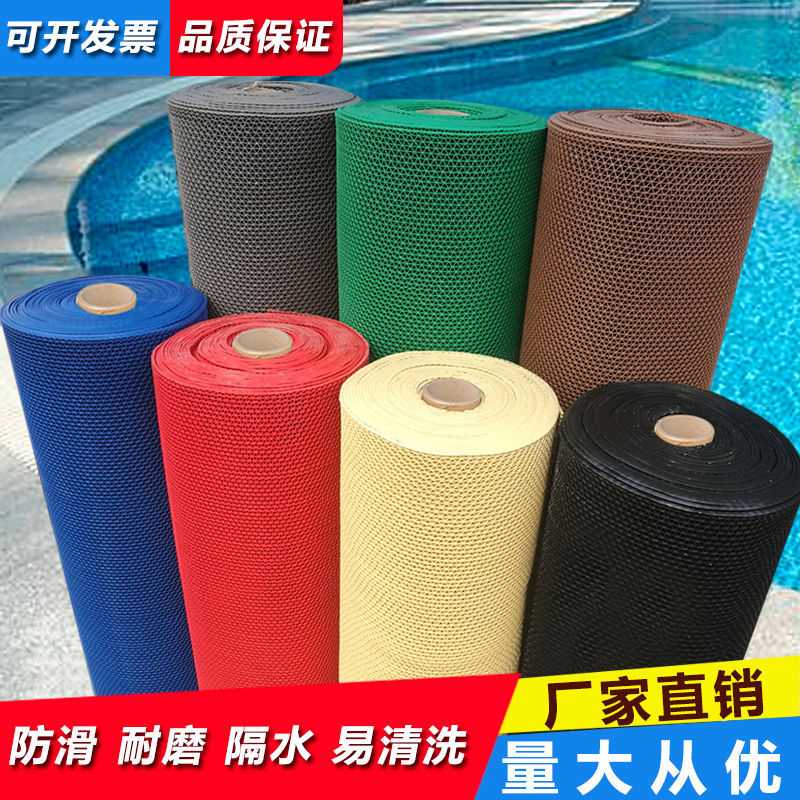 Zalando卫生间户外门口PVC地垫浴室游泳池防水防滑垫厨房地毯镂空