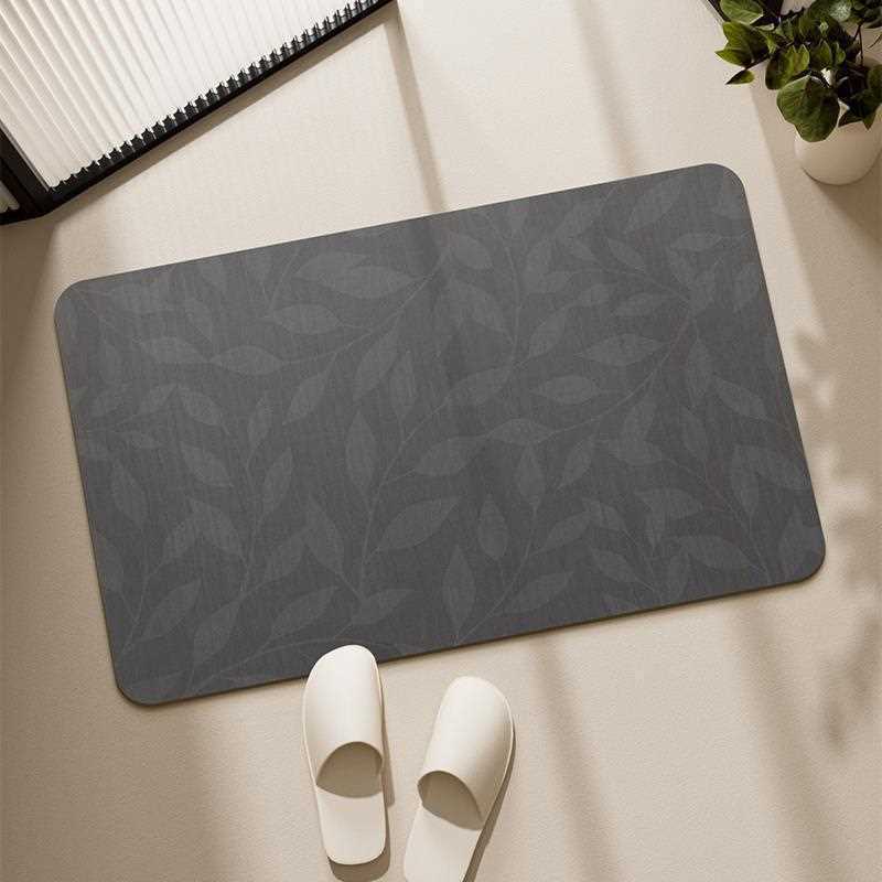 Fnac硅藻卫生间防滑泥地地垫耐脏垫地垫浴室吸水脚垫浴室垫跨境