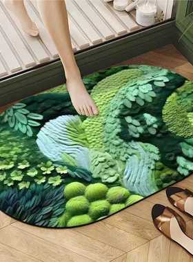 Cdiscount脚垫垫子3D吸水浴室立体防滑跨境视觉地毯硅藻家用卫生