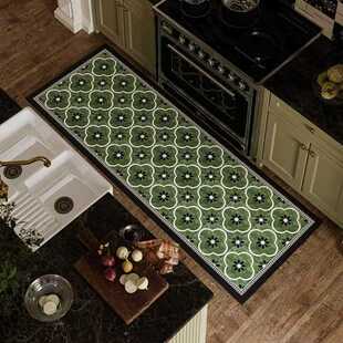 Wish泥长条形北欧地垫浴室垫卫生间吸水吸油风格硅藻厨房地垫防滑