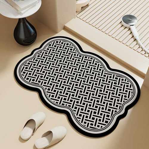 Cratejoy家用脚垫地毯异形尺寸复古小防滑垫卫生间浴室地垫门口不